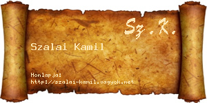 Szalai Kamil névjegykártya